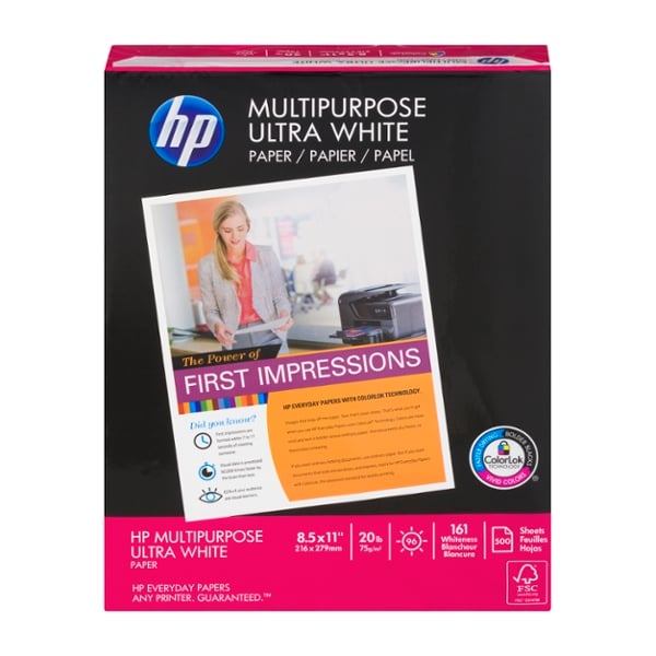 HP Multipurpose Paper 8.5 x 11 Inch