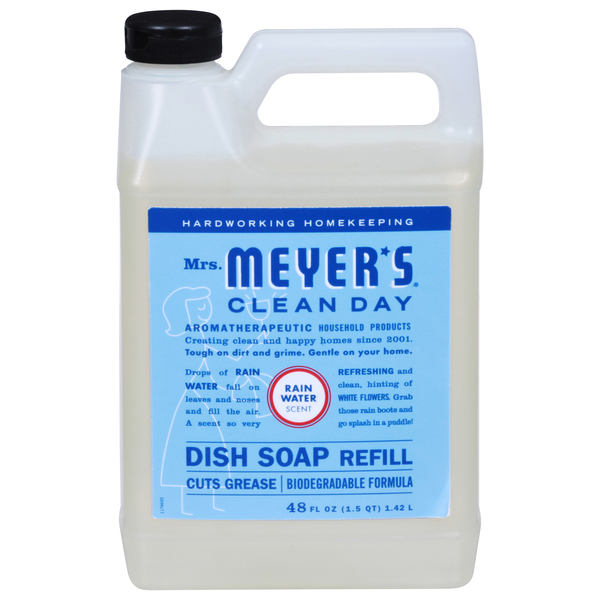 Mrs. Meyer's Clean Day Rain Water Scent Liquid Dish Soap Refill