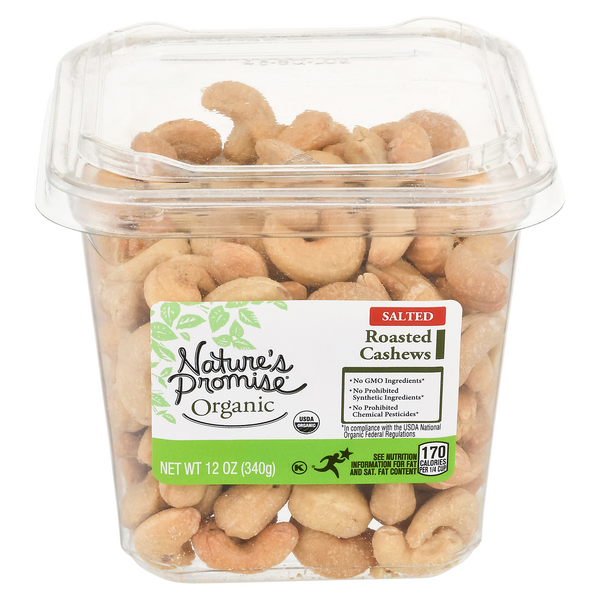 Nature's Promise Cashews Roasted Salted Organic