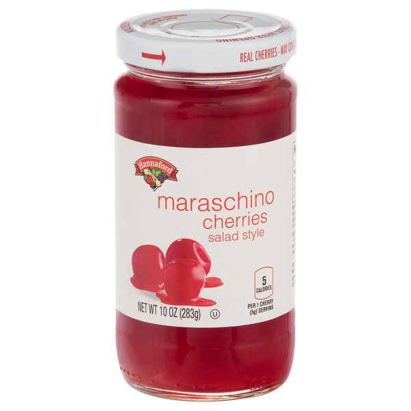 Hannaford Salad Style Maraschino Cherries