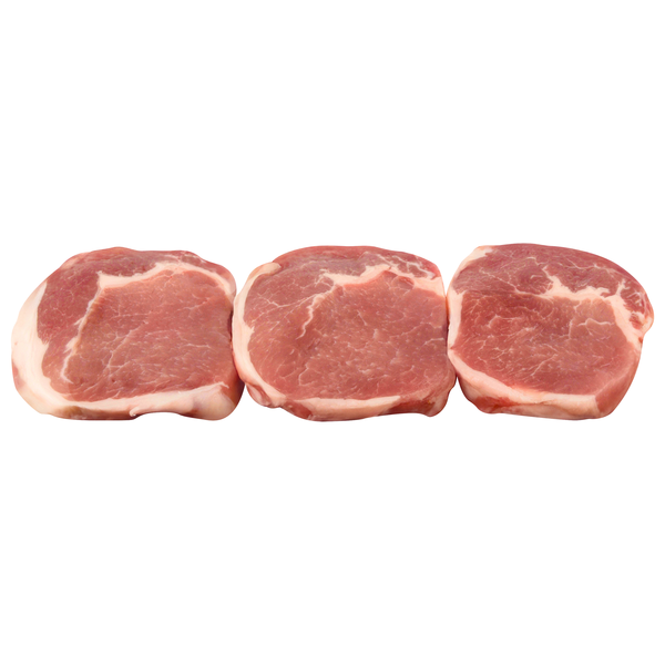 Hannaford All Natural Boneless Pork Rib Chops Fresh
