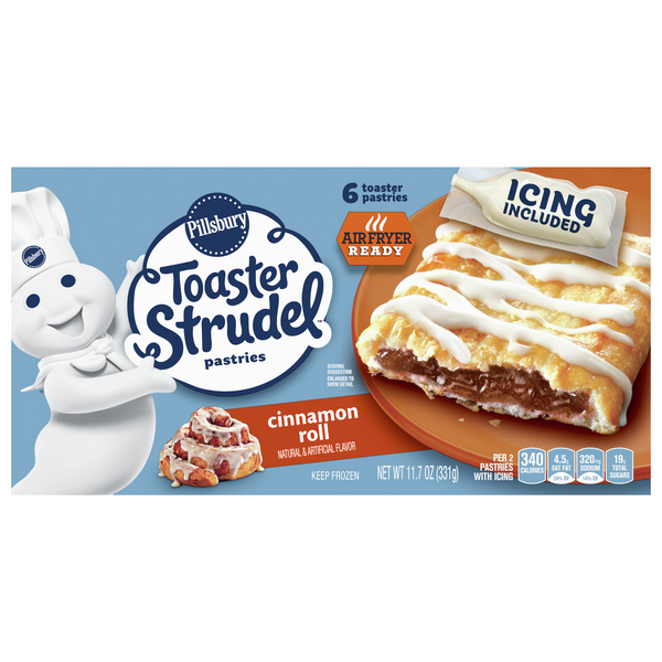 Save on Pillsbury Toaster Strudel Pastries Cinnamon Roll 6 ct Order
