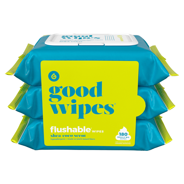 Good Wipes Shea-Coco Scented Flushable Wipes - 3 pk