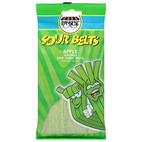 Save on Paskesz Apple Sour Belts Candy Order Online Delivery Stop & Shop