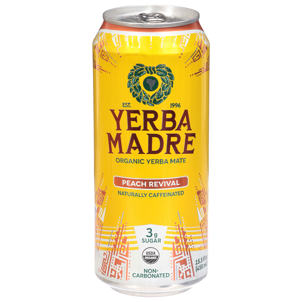Yerba Madre Organic Peach Revival Yerba Mate Herbal Tea