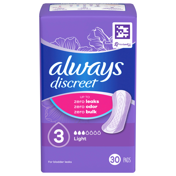 Always Discreet Bladder Leak Liners Size 3