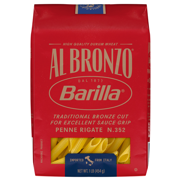 Barilla Al Bronzo Penne Rigate Pasta