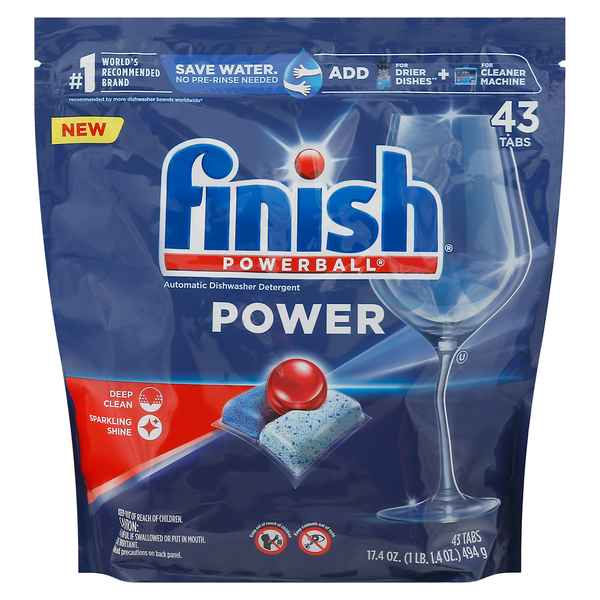 Save on FINISH Powerball Automatic Dishwasher Detergent Tabs Order