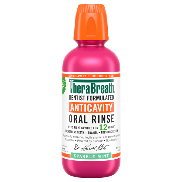 TheraBreath Anticavity Sparkle Mint Oral Rinse