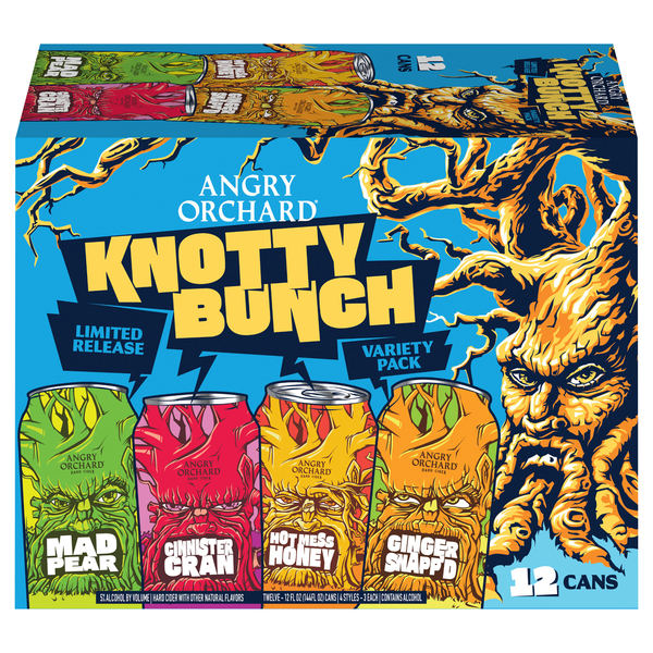 Angry Orchard Knotty Bunch Hard Cider Variety Pack - 12 pk