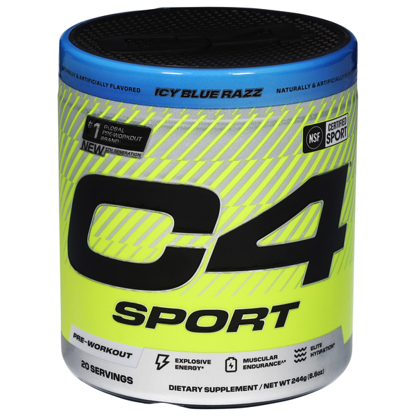 Cellucor C4 Sport Icy Blue Razz Pre-Workout Powder