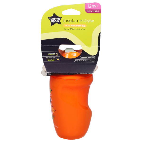 Tommee Tippee Insulated Straw Leak Proof Cup 9 oz 12m+