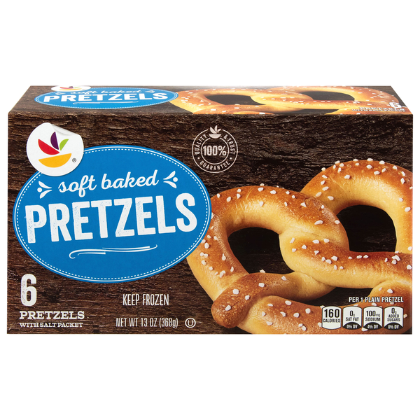 Our Brand Soft Baked Pretzels with Salt Packet - 6 ct Frozen