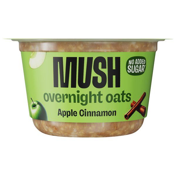 MUSH Gluten & Dairy Free Apple Cinnamon Overnight Oats Refrigerated