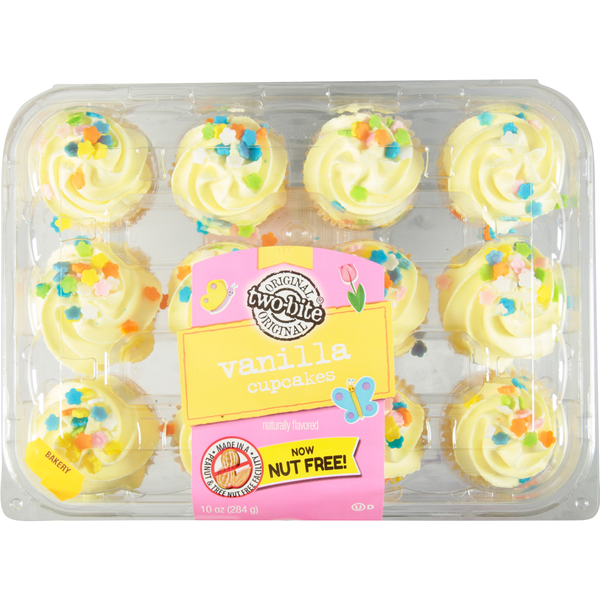 two-bite Spring Vanilla Mini Cupcakes - 12 ct