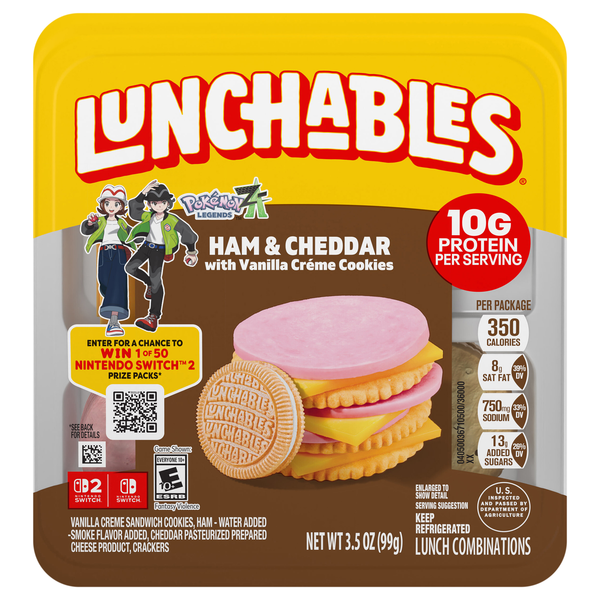 Lunchables Cracker Stackers Ham & Cheddar