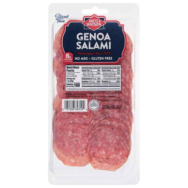 Dietz & Watson Deli Thin Genoa Salame