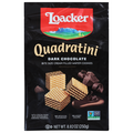 Loacker Quadratini Bite Size Dark Chocolate Wafer Cookies