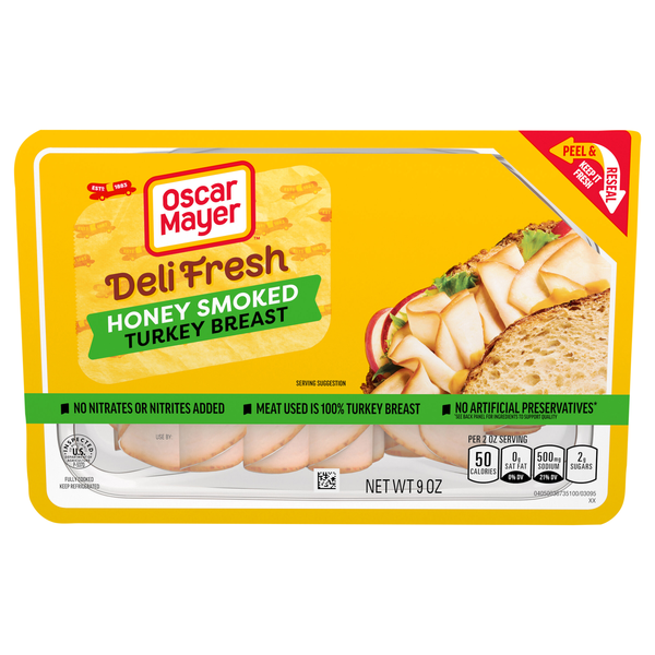 Oscar Mayer Deli Fresh Honey Smoked Turkey Breast Sliced