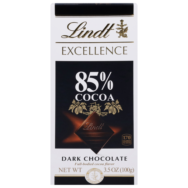 Lindt Excellence Dark Chocolate Candy Bar 85% Cocoa
