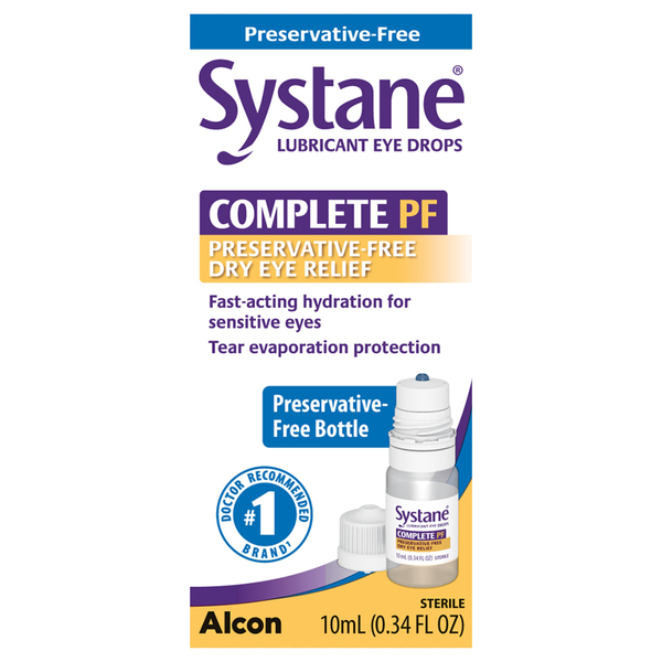 Systane Complete PF Lubricant Dry Eye Relief Drops