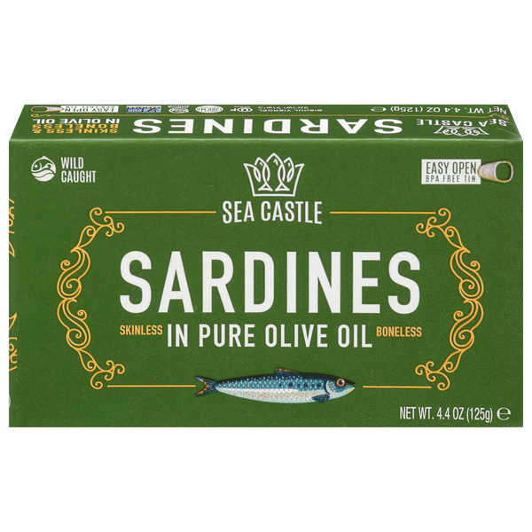 Sea Castle Boneless Skinless Sardines in Pure Olive Oil