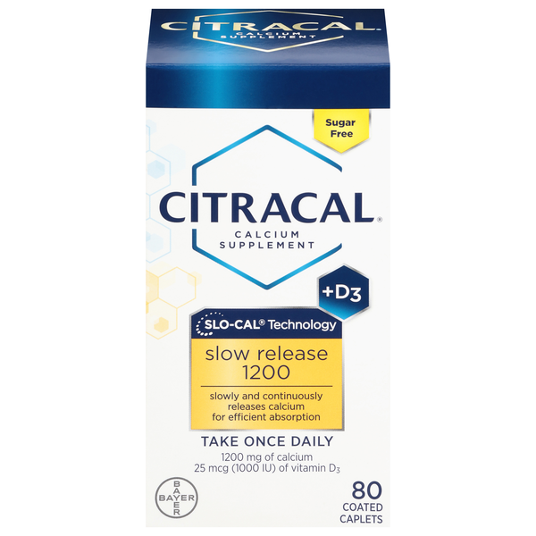 Citracal Calcium + D3 1200 mg Slow Release Coated Tablets