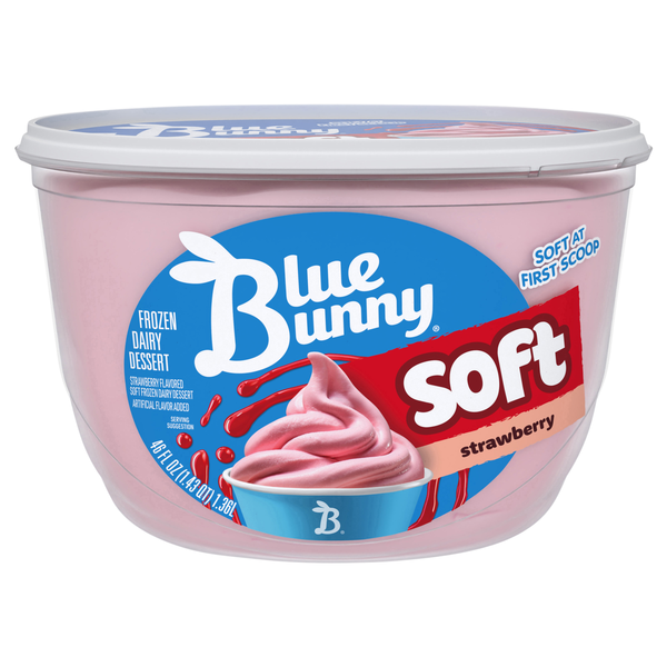 Blue Bunny Soft Strawberry Frozen Dairy Dessert
