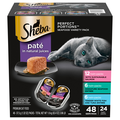 SHEBA Perfect Portions Pate Seafood Variety Wet Cat Food - 24 Twin Packs