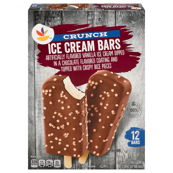 Giant Vanilla Crunch Ice Cream Bars - 12 ct