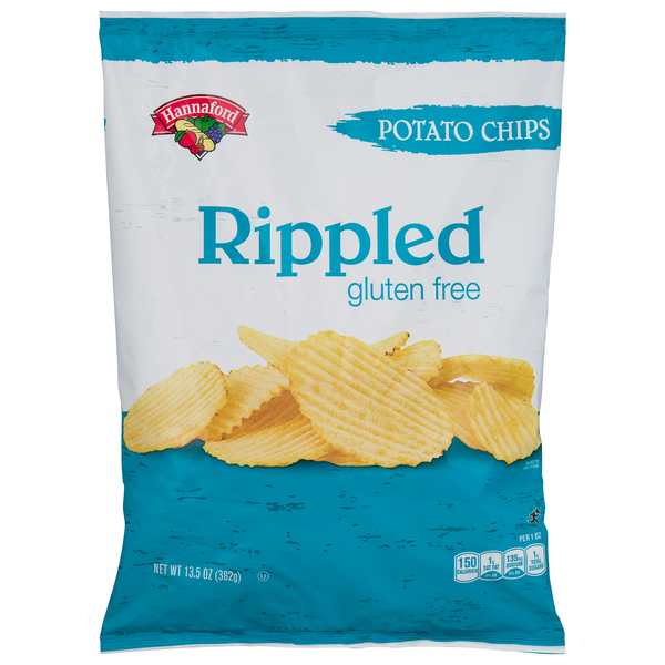 Hannaford Gluten Free Rippled Potato Chips