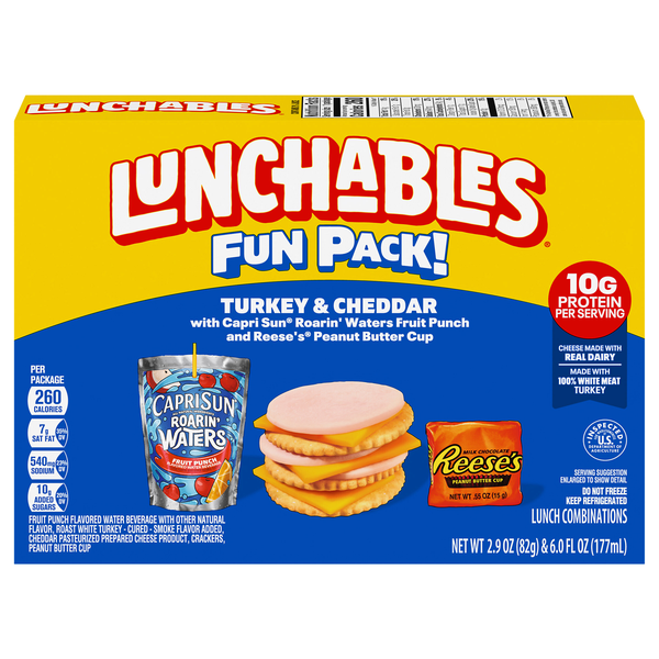 Lunchables Cracker Stackers Turkey & Cheddar with Capri Sun