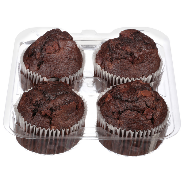Save on Food Lion Bakery Muffin Double Chocolate Chip 4 ct Order