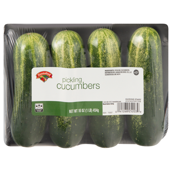 Hannaford Pickling Cucumbers - 4 ct