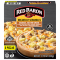 Red Baron Breakfast Scrambles Sausage Egg & Cheese Pizza - 2 ct