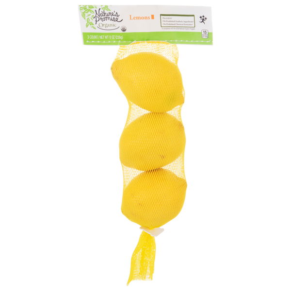 Nature's Promise Organic Lemons - 3 ct