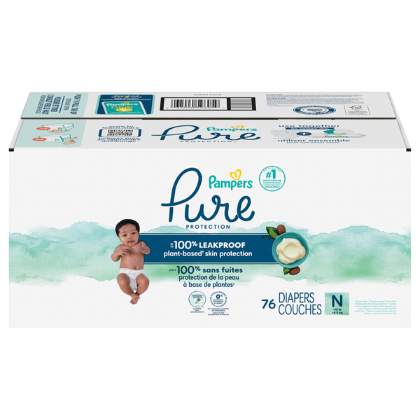 Pampers Pure Protection Newborn Baby Diapers Up to 10 lb