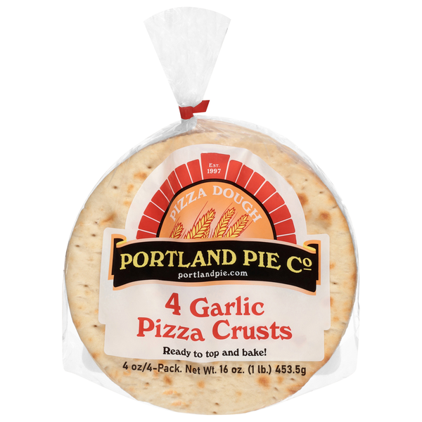 Portland Pie Co Garlic Pizza Crust - 4 ct