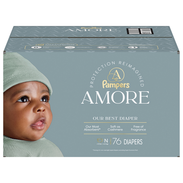 Pampers Amore Newborn Baby Diapers Up to 10 lb