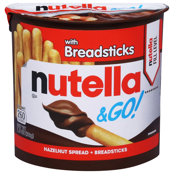 Nutella & Go! Hazelnut Spread + Breadsticks Single