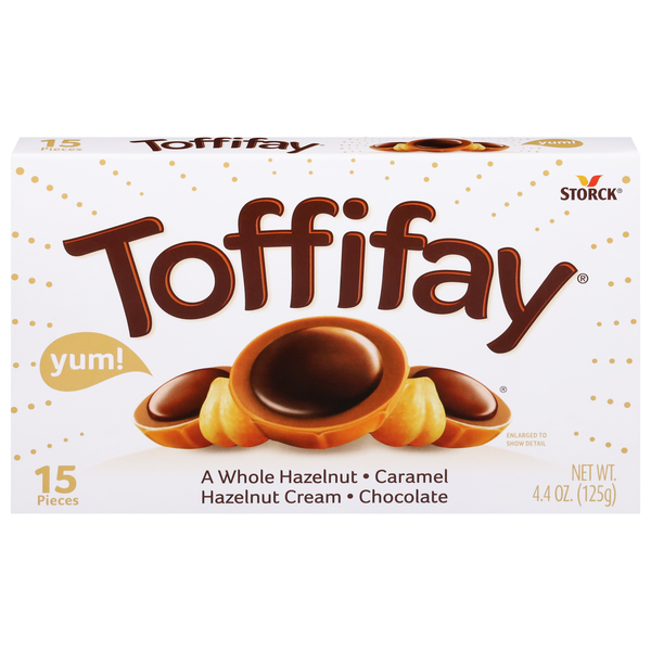 Toffifay Hazelnut Caramel Chocolate Candy - 15 ct