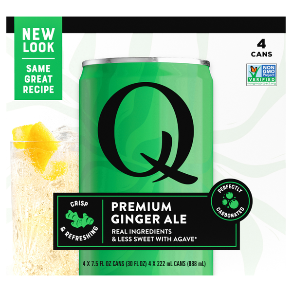 Q Premium Ginger Ale - 4 pk