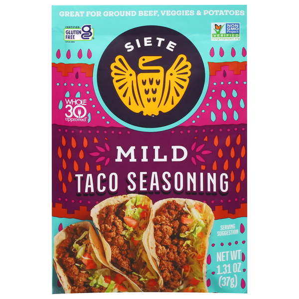 Siete Gluten Free Paleo Mild Taco Seasoning Packet