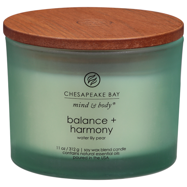 Chesapeake Bay Mind & Body Balance + Harmony Water Lily Pear Candle