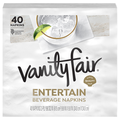 Vanity Fair Entertain White 2-Ply Beverage Napkins