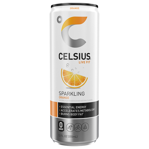 Celsius Live Fit Sparkling Orange Energy Drink