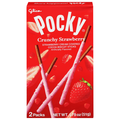 Glico Pocky Crunchy Strawberry Biscuit Sticks- 2 ct
