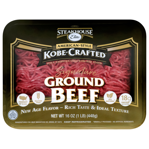 Steakhouse Elite Kobe Crafted Ground Beef Fresh