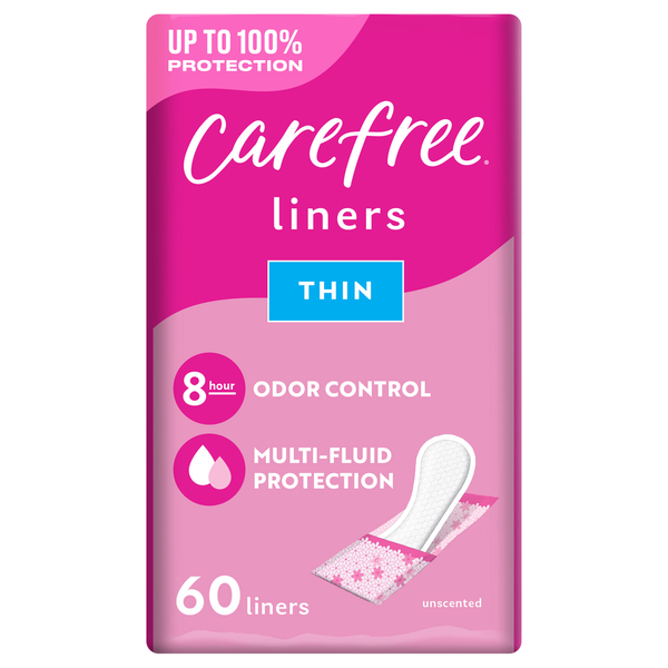 Carefree Unscented Thin Liners To Go