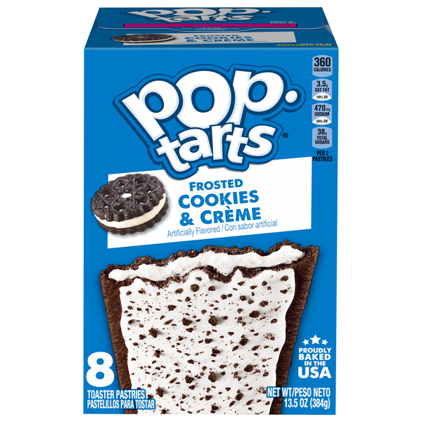 Pop-Tarts Frosted Cookies & Creme Toaster Pastries - 8 ct
